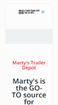 Mobile Screenshot of martystrailerdepot.com
